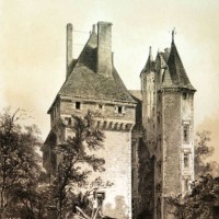 Château de Verdelles par DE WISME, 1858. Lithographie, Médiathèque L. Aragon, Le Mans