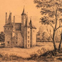 Château de Verdel [sic] par PRISSE D'AVENNES, 1848. Dessin, musée de Tessé