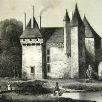 Château de Verdelles par RAUCH, 1838. Gravure sur acier, Médiathèque L. Aragon, Le Mans
